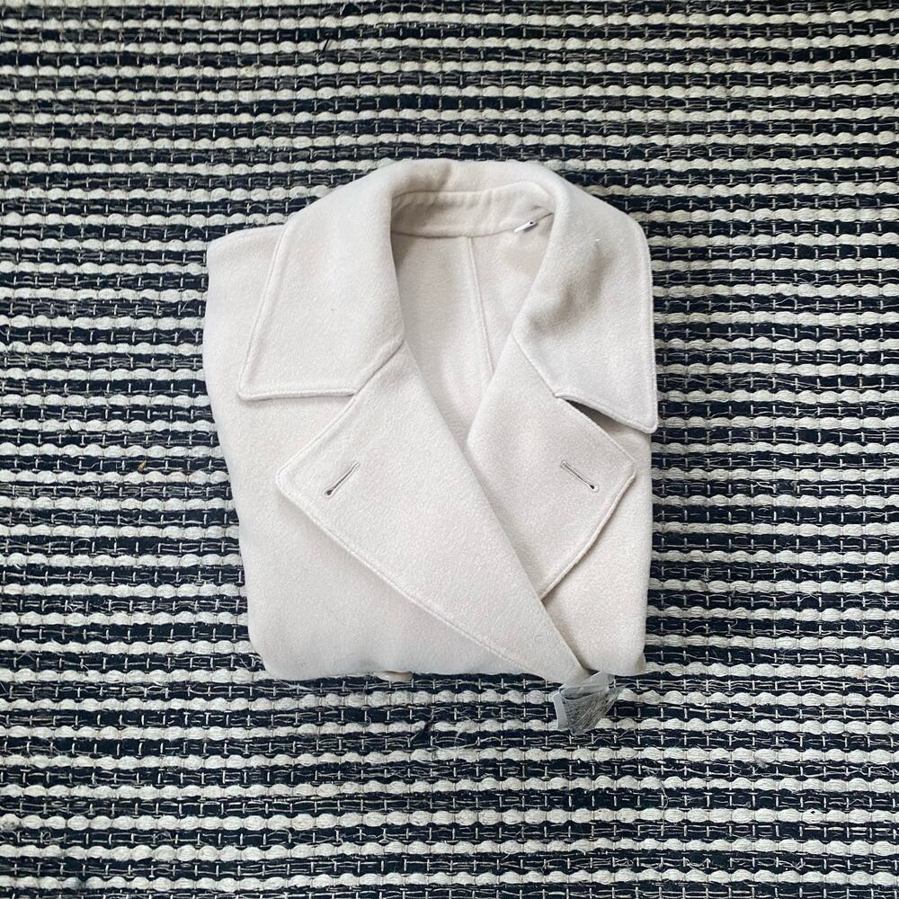 🌿Uniqlo Womens Double Face Short Cropped Coat Jacket M